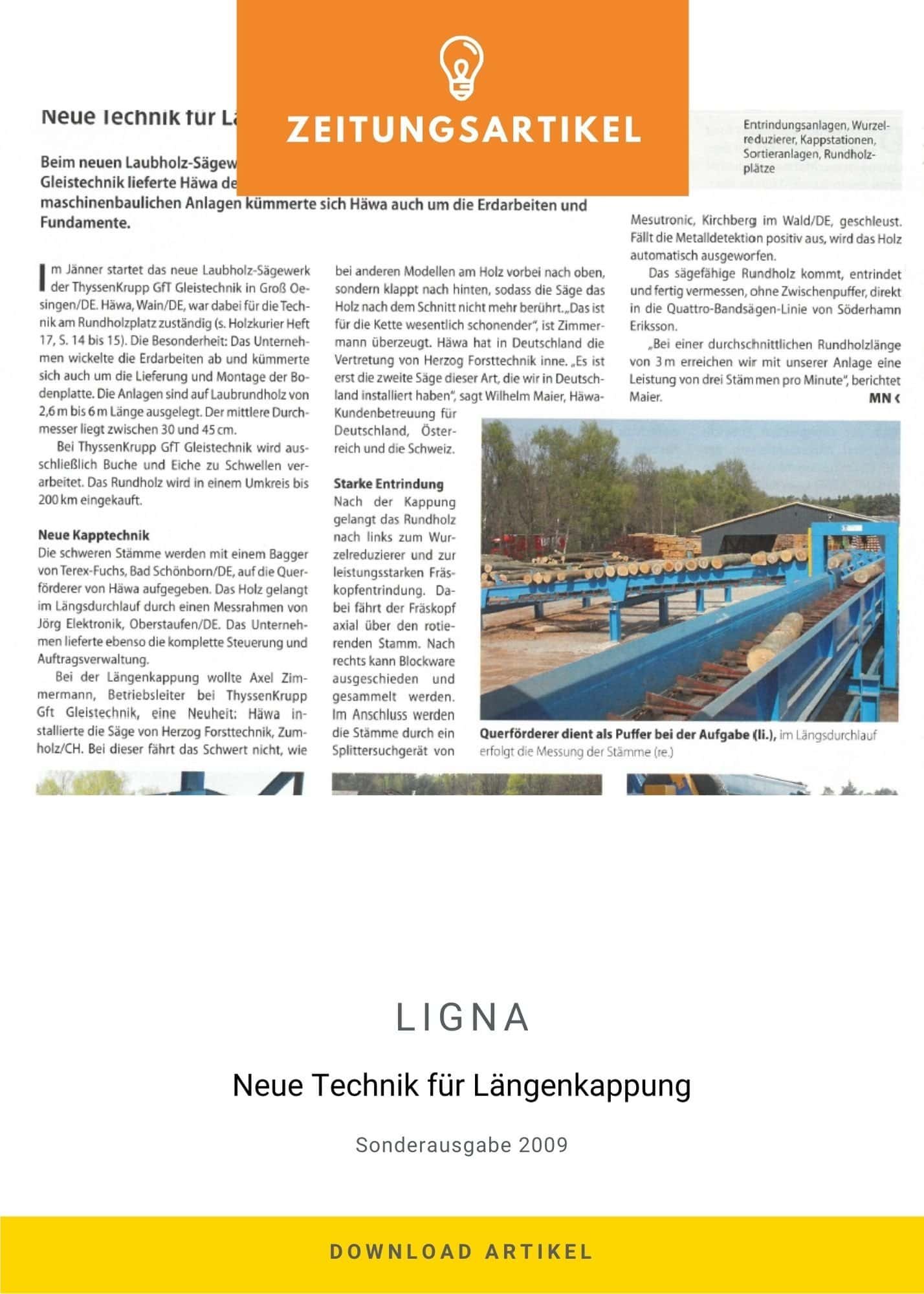 Ligna-Sonderausgabe Bericht ThyssenKrupp